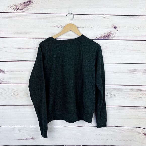 Boutique I Just Want Pizza Graphic Gray Pullover Sz Medium - Picture 3 of 3